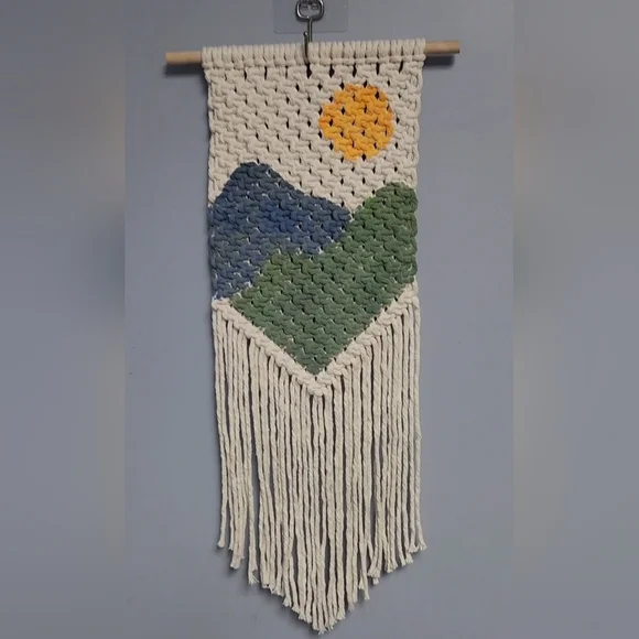 Handmade Crocheted Hanging Book Holder - Picture 6 of 6